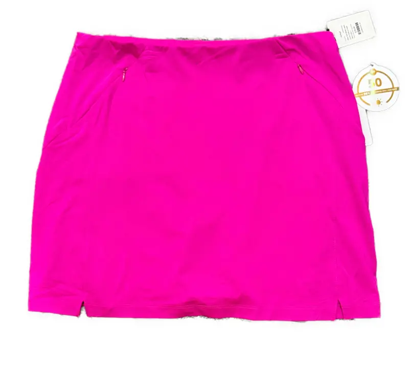 New Tail White Label Cerise Pull-On Golf Skort – Size L 1