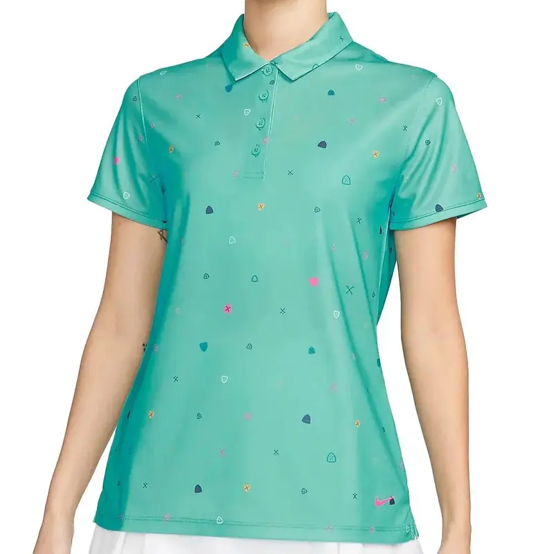 Nike Dri-Fit Victory Printed Women’S Golf Polo – Size L, $55 1