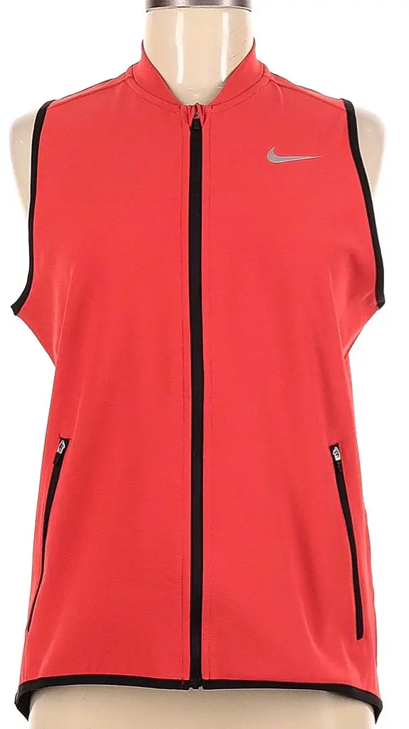 Nike Golf Red Vest With Contrasting Black Trim – Size M 1