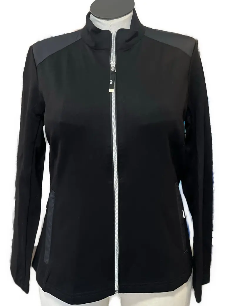 Nivo Sport Black Riley Golf Jacket For Women – Modern Layering Piece, Size Xl 1