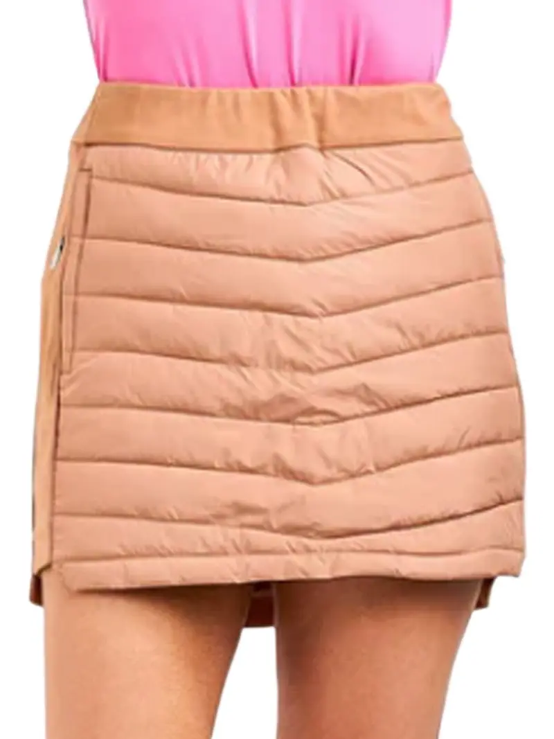 Nivo Sport Gladys Quilted Skirt In Camel – Size Xs 1