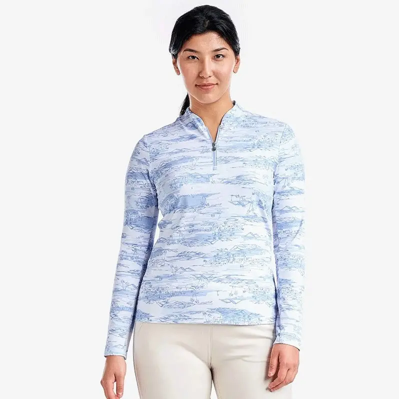 Nivo Sport Lolita Long-Sleeve Mock Pullover – Gentle Blue, Size L 1