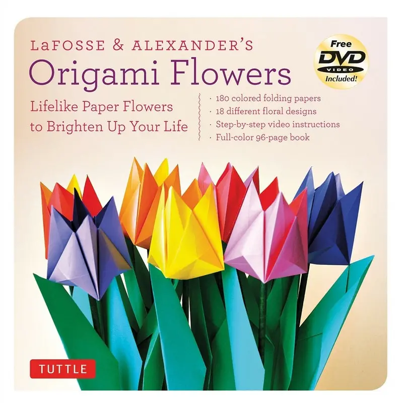 Origami Flowers Kit By Lafosse & Alexander: 180 Specialty Papers And Folding Templates 1