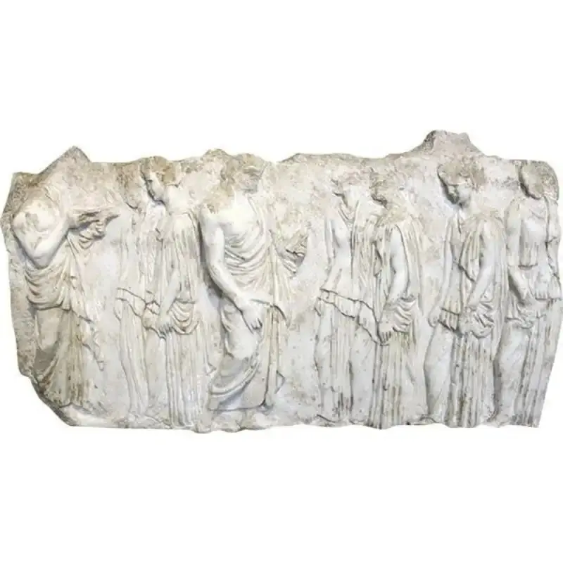 Parthenon Procession Relief: Ergastines Plaque Wall Art – Athenian Festival Scene, 27.5" Wide 1