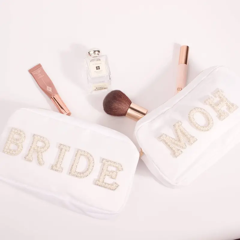 Personalised Bridal Party Makeup Cosmetic Bag 1