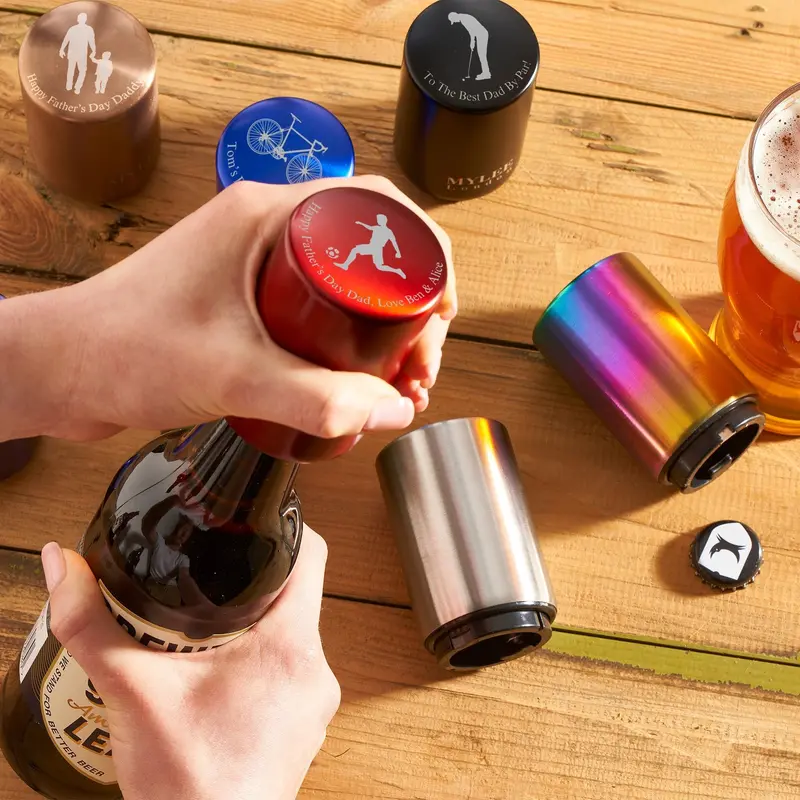 Personalised Father'S Day Push-Down Bottle Opener 1
