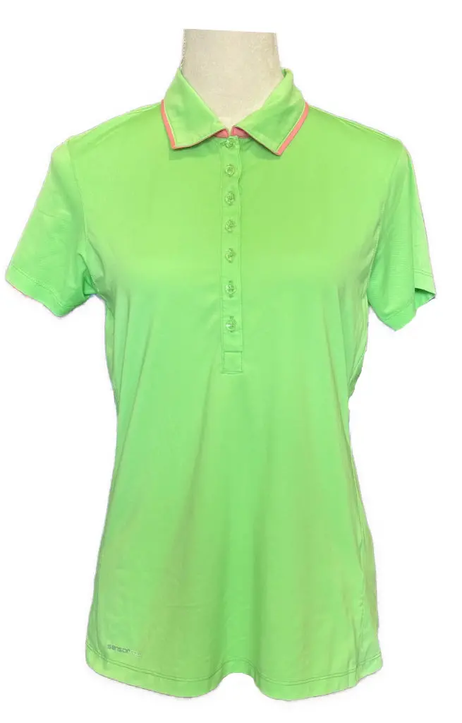 Ping Lime Green Short-Sleeve Women’S Golf Top – Size M 1