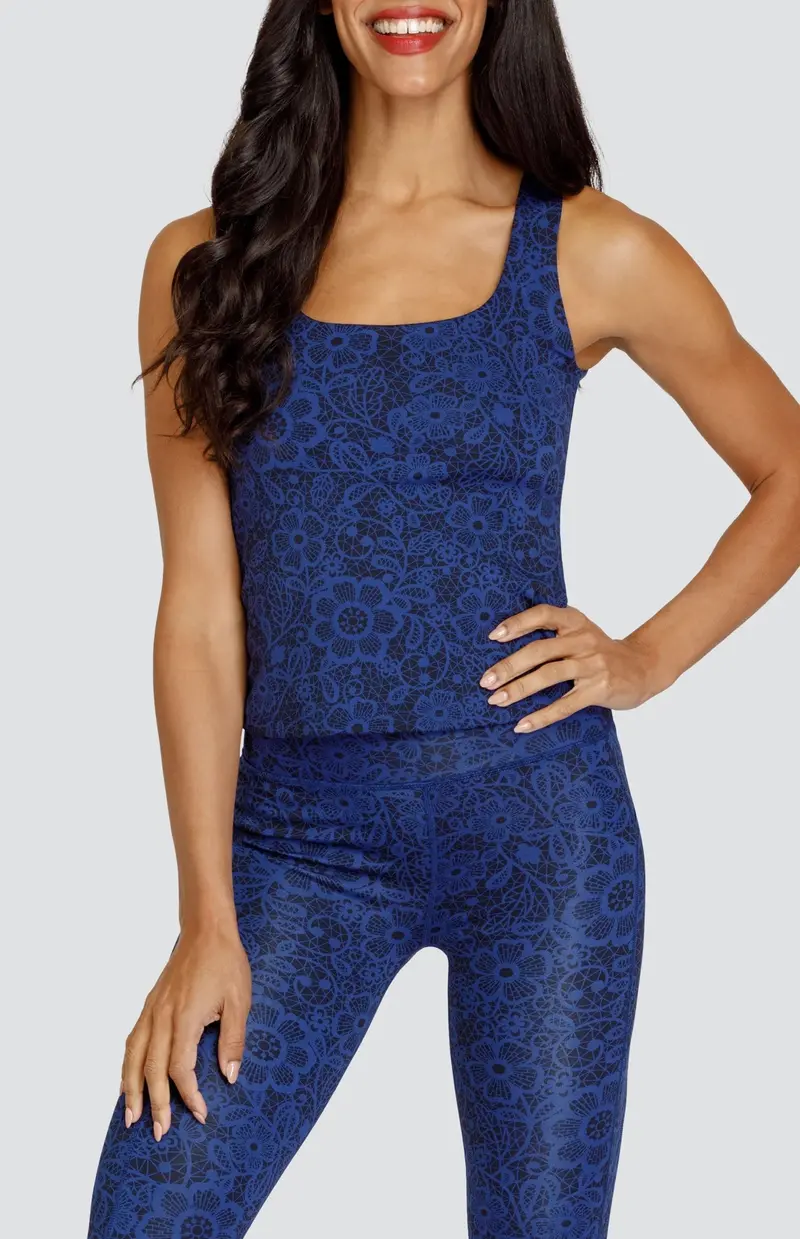 Prancer Cropped Support Tank – Lacey Design By New Tail Activewear 1