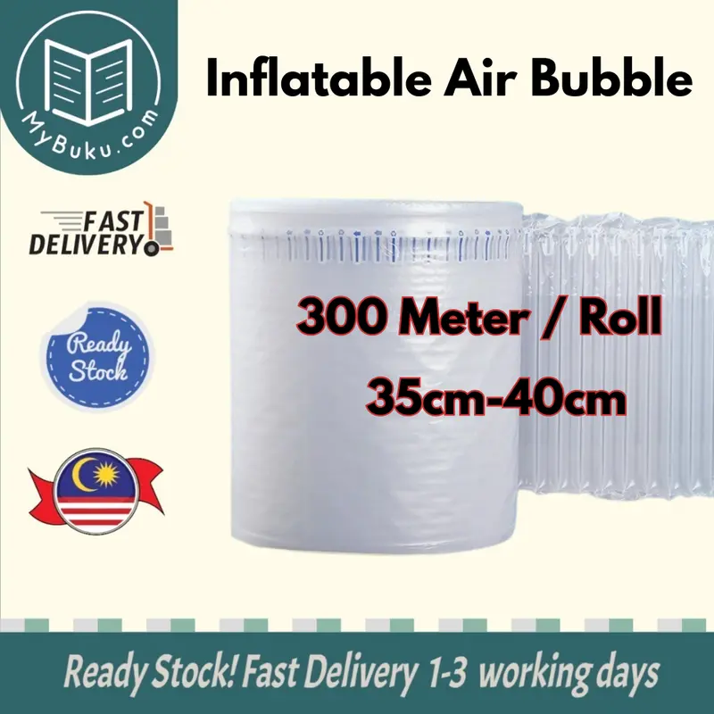 Premium Inflatable Bubble Wrap Roll – 300M Thickened Air Column Packaging Sheet | Shock-Absorbing Protection 1