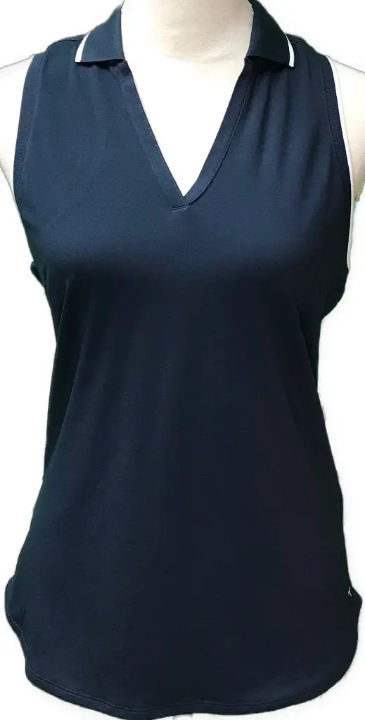Puma Sprinter Sleeveless Golf Polo – Navy, Performance Cut, Size S 1