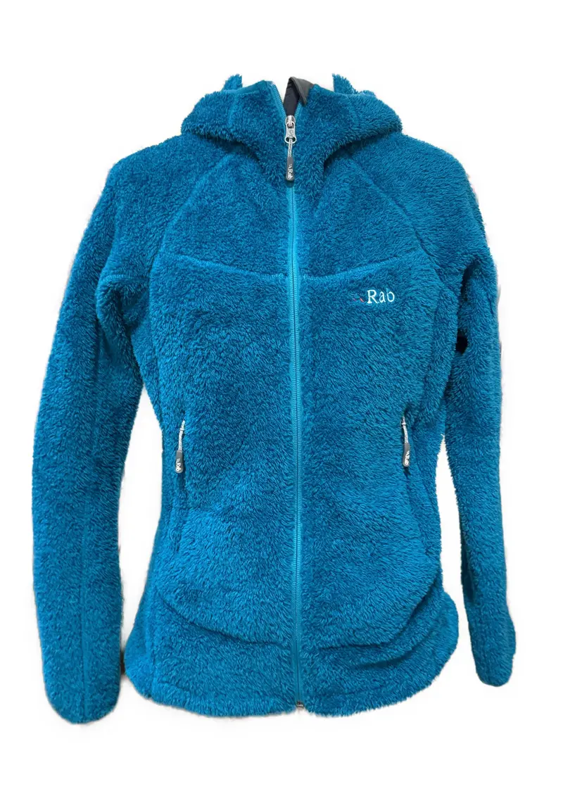 Rab Teal Hooded Sherpa Fleece Jacket For Women – Size M 1