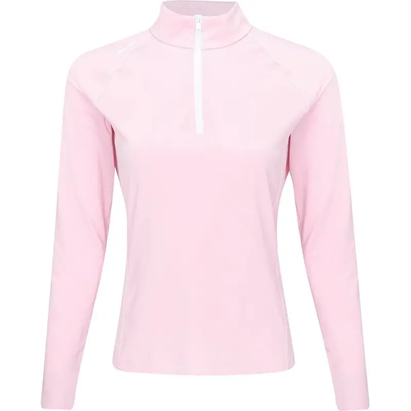 Ralph Lauren Rlx Pink Stretch Jersey 1/4-Zip Pullover – Size L 1