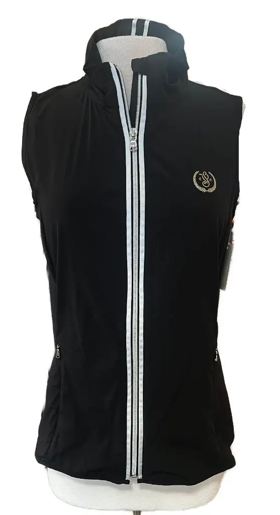 Ralph Lauren Rlx Women'S Black Golf Vest With Signature Logo – Size M 1