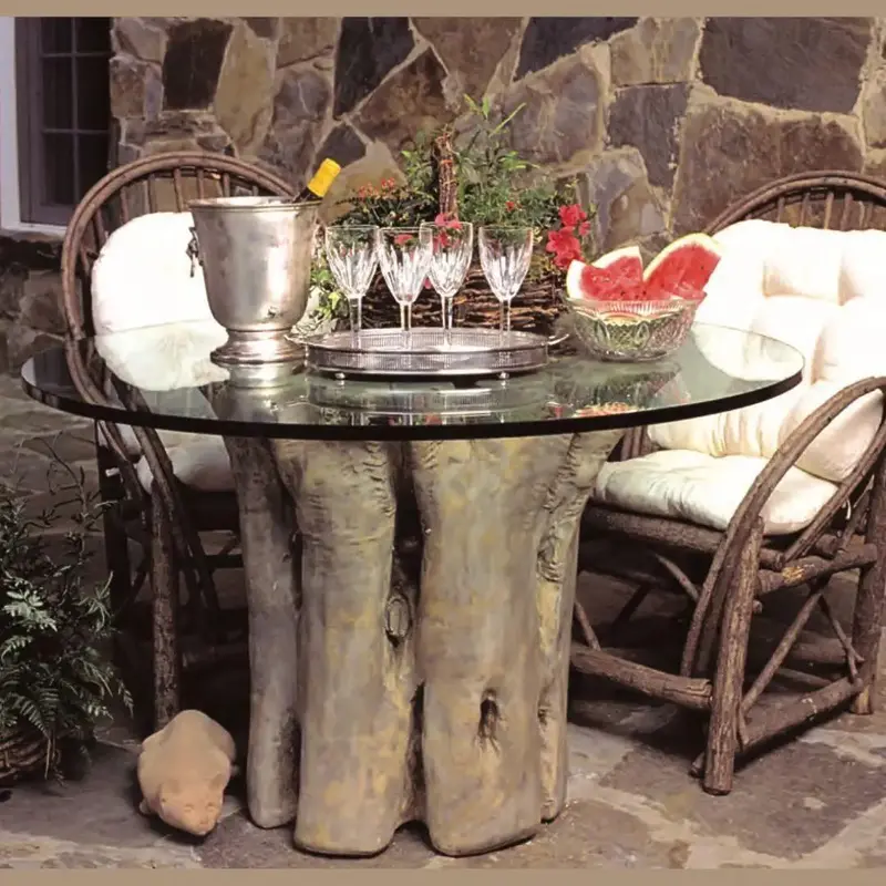 Rustic Tree Trunk Table Base – 29-Inch Natural-Look Indoor Pedestal