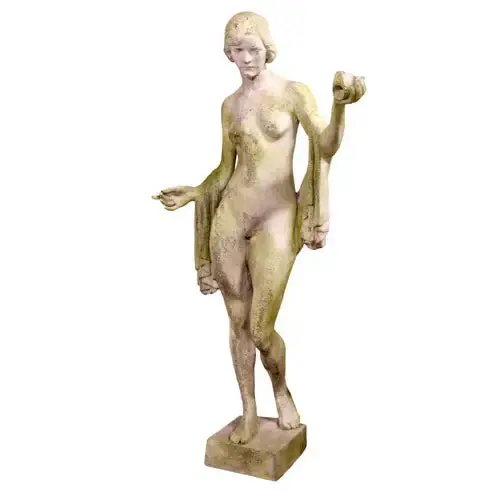 Seashell Nude Garden Statue – Classical-Inspired Lifesize Female Figure, 63" Tall 1