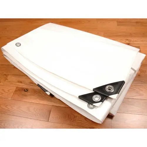 Sigman 5' X 7' Woven Poly Tarp — 10-Mil Heavy-Duty White Tarp For Outdoor Use 1