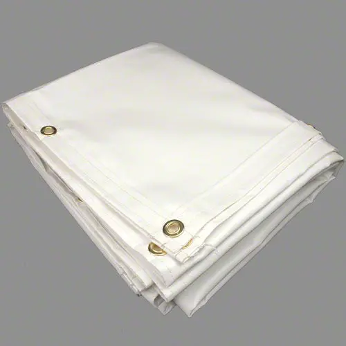 Sigman Square-Duty 30' × 30' Flame-Resistant Vinyl-Polyester Tarp – 18 Oz, Made In Usa 1