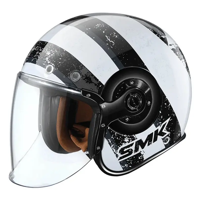Smk Retro Jet Motorcycle Helmet – Classic Open-Face Design With Modern Safety Standards 21