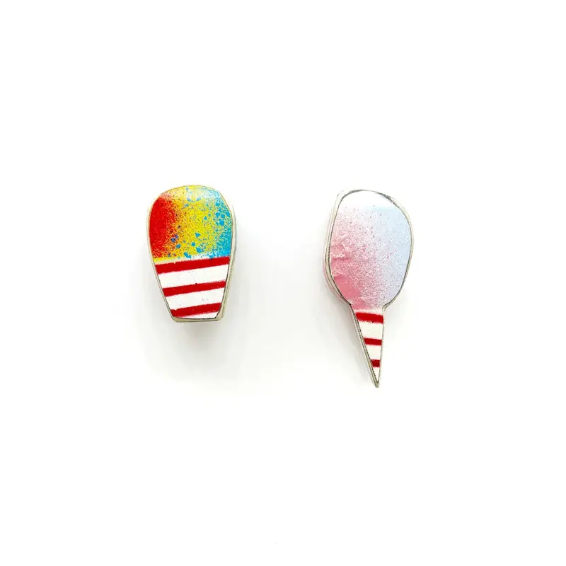 Sno Cone And Cotton Candy Inspired Earrings 1