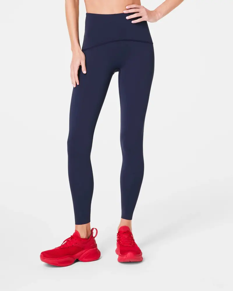 Spanx Navy Booty-Boost High-Waisted Leggings – 22" Inseam, Size M 1