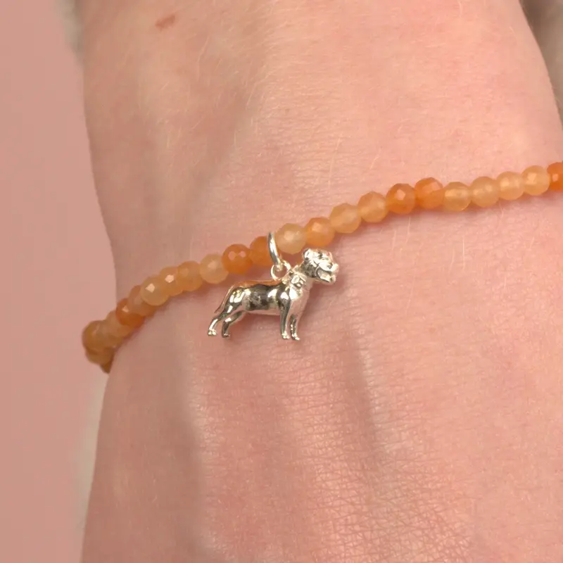 Staffordshire Bull Terrier Crystal Bracelet – Bespoke Pet Jewelry 1