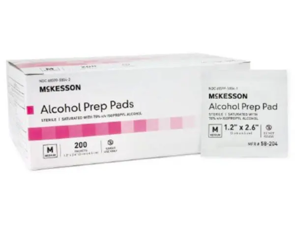 Sterile Alcohol Prep Pads For Skin Antisepsis 1