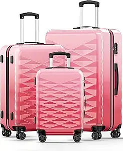 Suitour Lightweight 3-Piece Hardside Luggage Set – 20", 24", And 28" Expandable Spinner Suitcases With Tsa Locks 1