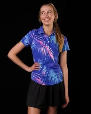 Sunday Swagger Dominica Women’S Short-Sleeve Golf Polo 1