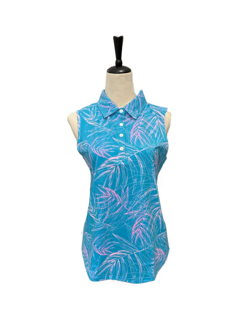 Sunday Swagger Sleeveless Golf Polo – Capri Collection 1