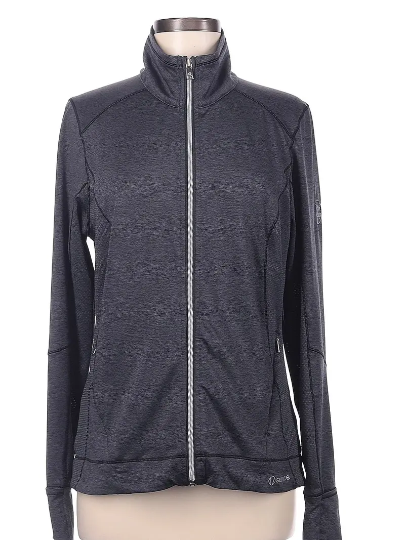 Sunice Elena Charcoal Heather Full-Zip Golf Jacket – Size M 1