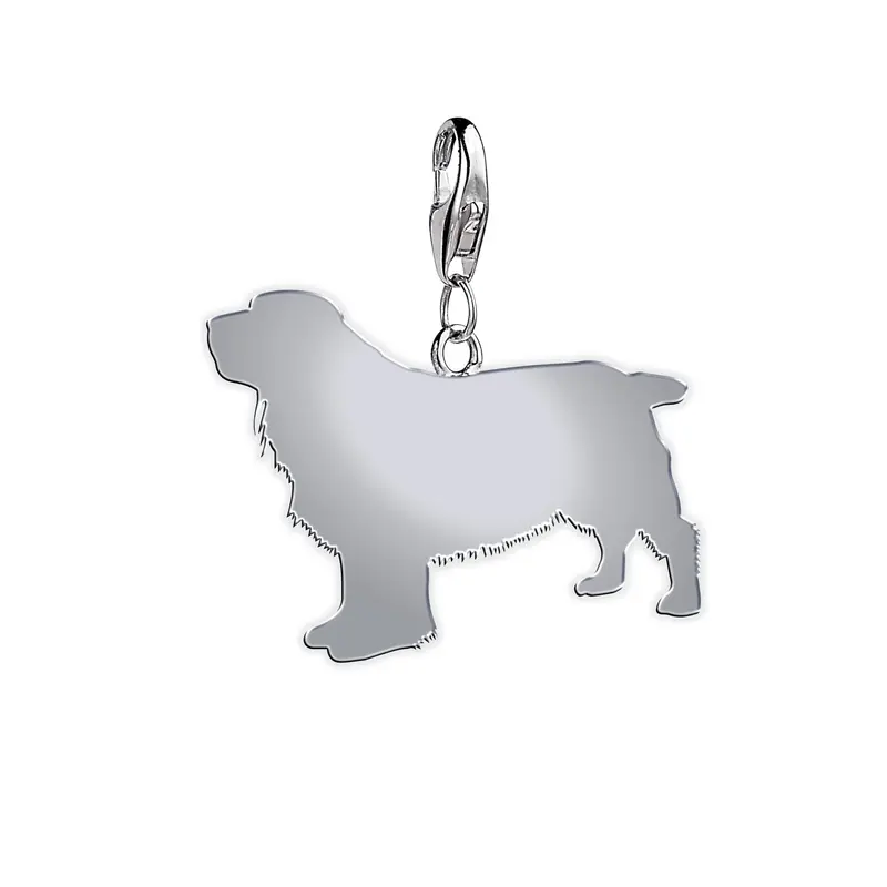 Sussex Spaniel Silver Charm – Personalised Canine Pendant 1