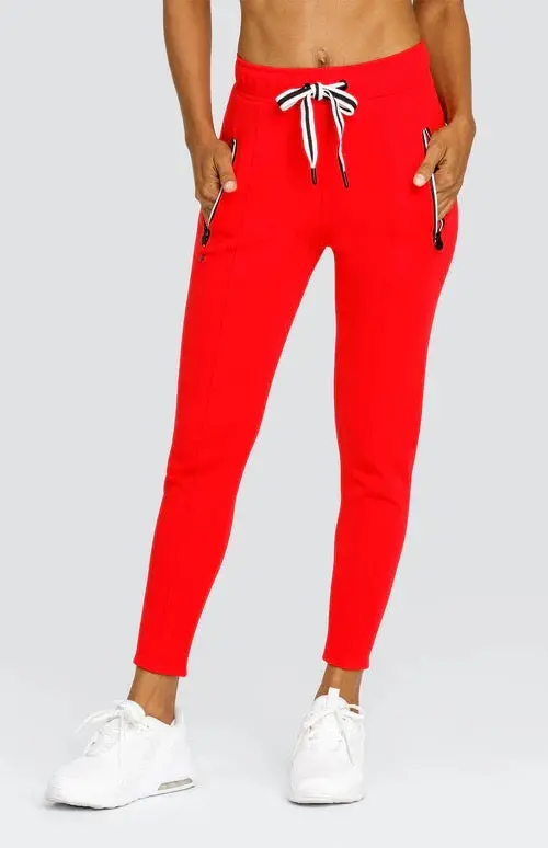 Tail Activewear Eleanor Dahlia Red Jogger Pants – Modern Athletic Style 1