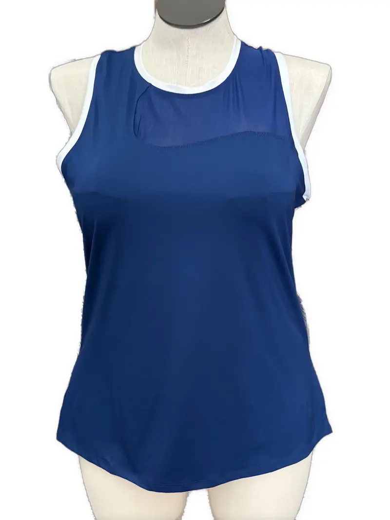 Tail Activewear Women'S Blue Depths Racerback Athletic Tank – Size Xl 1