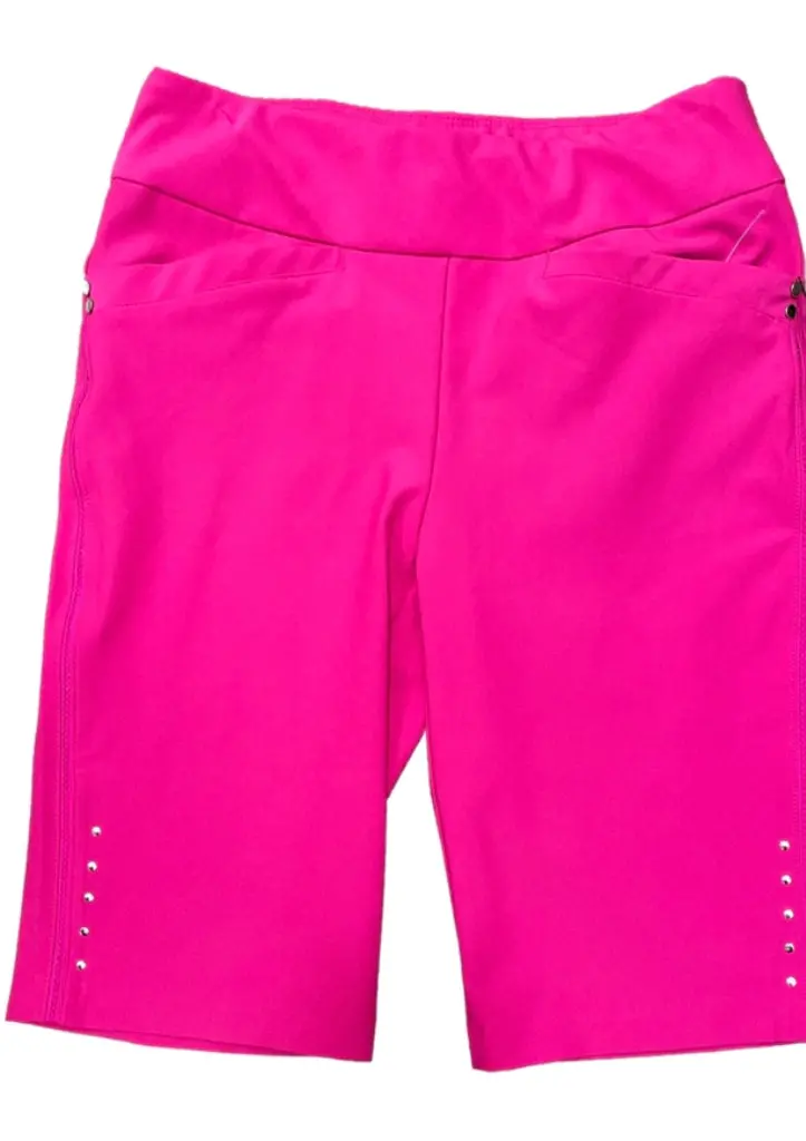 Tail Bright Pink Stretch-Waist Golf Shorts 1