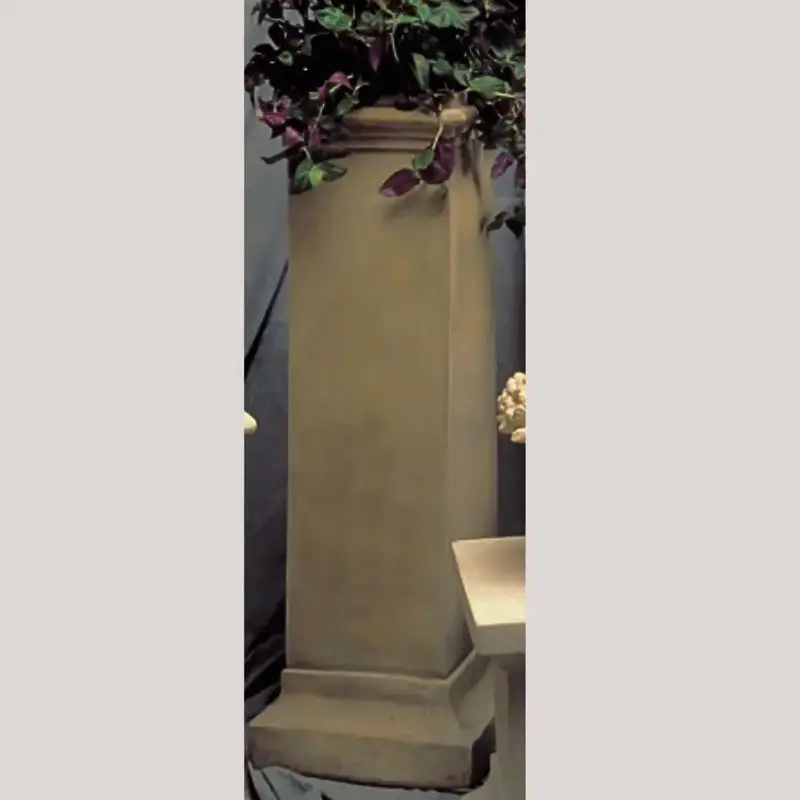 Tall Art Display Pedestal – 41-Inch Square Column Base 1