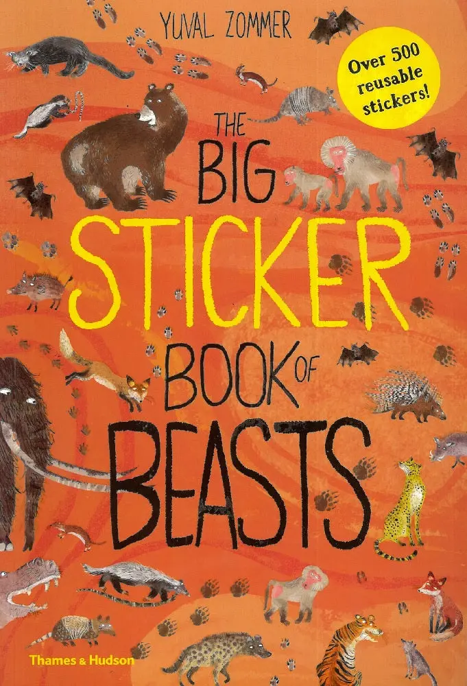 The Big Sticker Book Of Beasts: Wild Animal Sticker Adventures For Young Learners By Yuval Zommer 1
