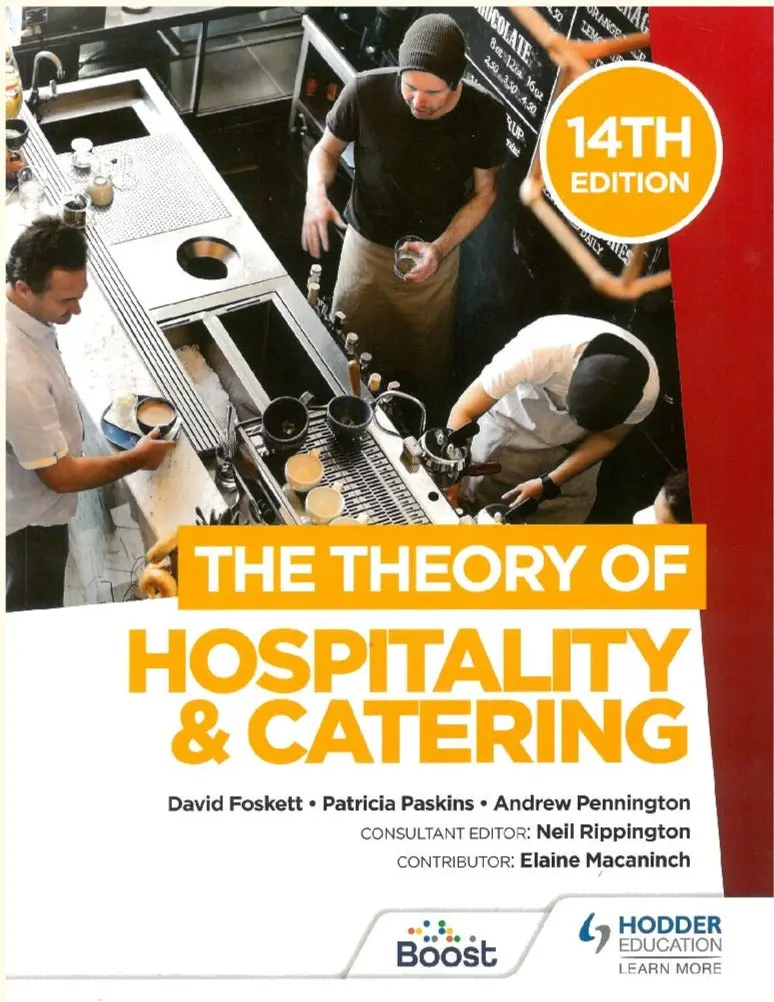 The Theory Of Hospitality And Catering, 14Th Edition By Professor David Foskett 1