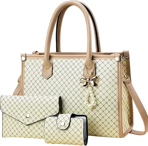 Tigpoy 3-Piece Women'S Handbag Set: Tote, Satchel & Accessories 1