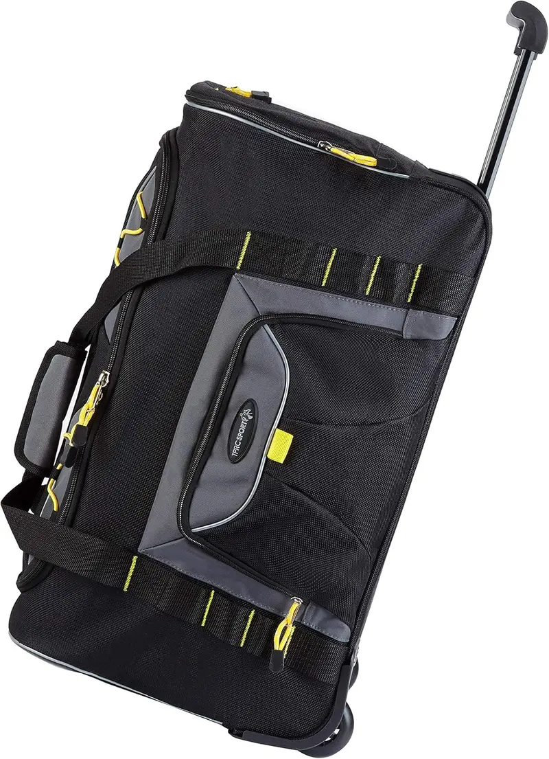 Tprc Sierra Madre Ii Rolling Duffel: 21-Inch Upright Travel Bag In Black/Gray 1
