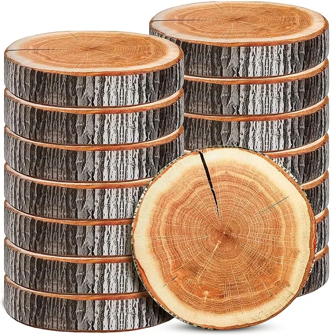 Tree Stump–Style Decorative Throw Pillow 1