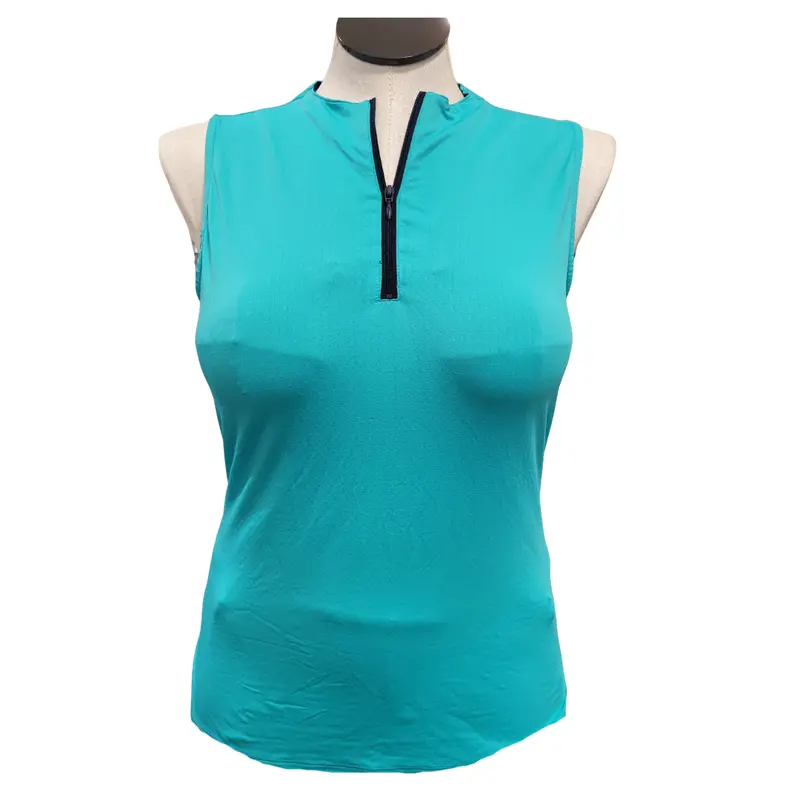 Tribal Sport Teal And Navy Sleeveless Athletic Top – Size M 1