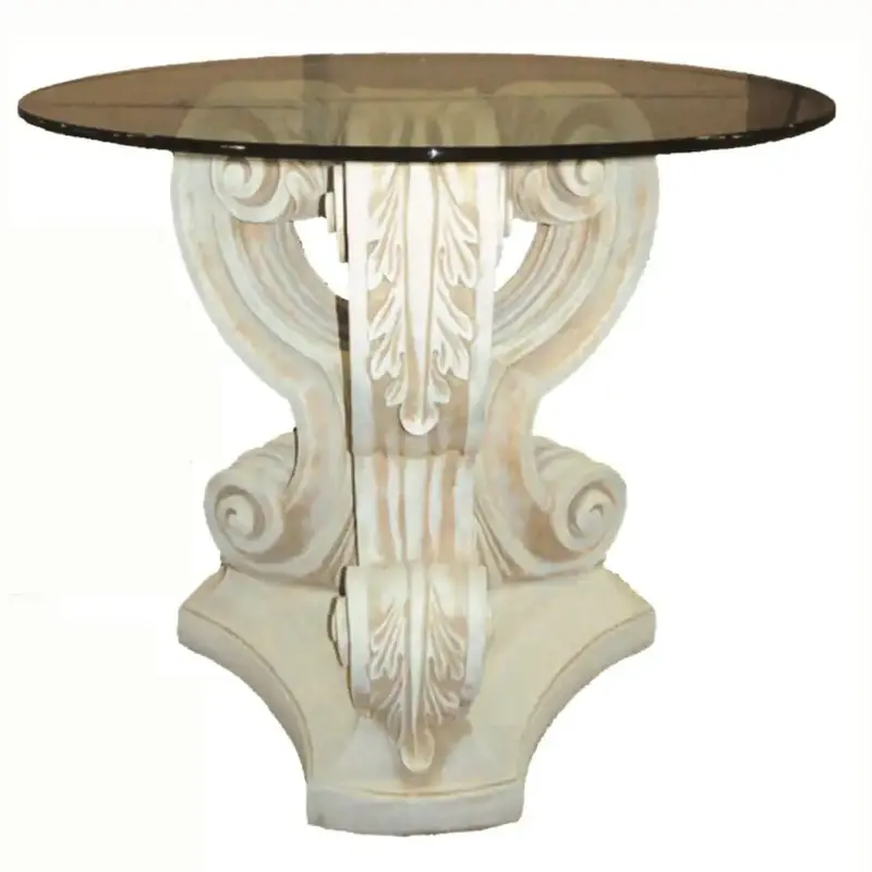 Triple Acanthus Motif Dining Table Base – 29" Height, Antique-Inspired Craftsmanship 3