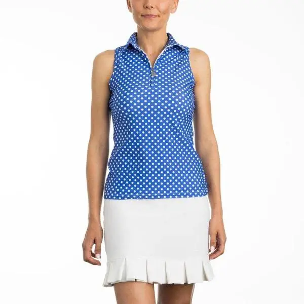 Tzu Tzu Allie Dotty Golf Top – Stylish Print, Msp Priced 1