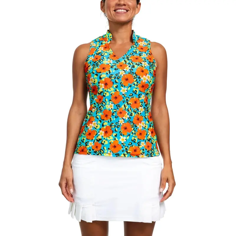 Tzu Tzu Tabitha Tropical Print Top – Size Xl, $99 1