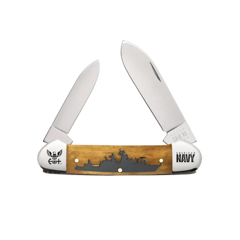 U.S. Navy Antique Bone Canoe Knife By Case 1
