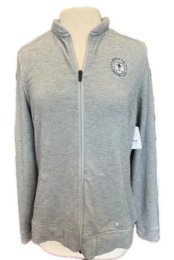 Under Armour Gray Heather Full-Zip Performance Jacket – Branded, Size Xl 1