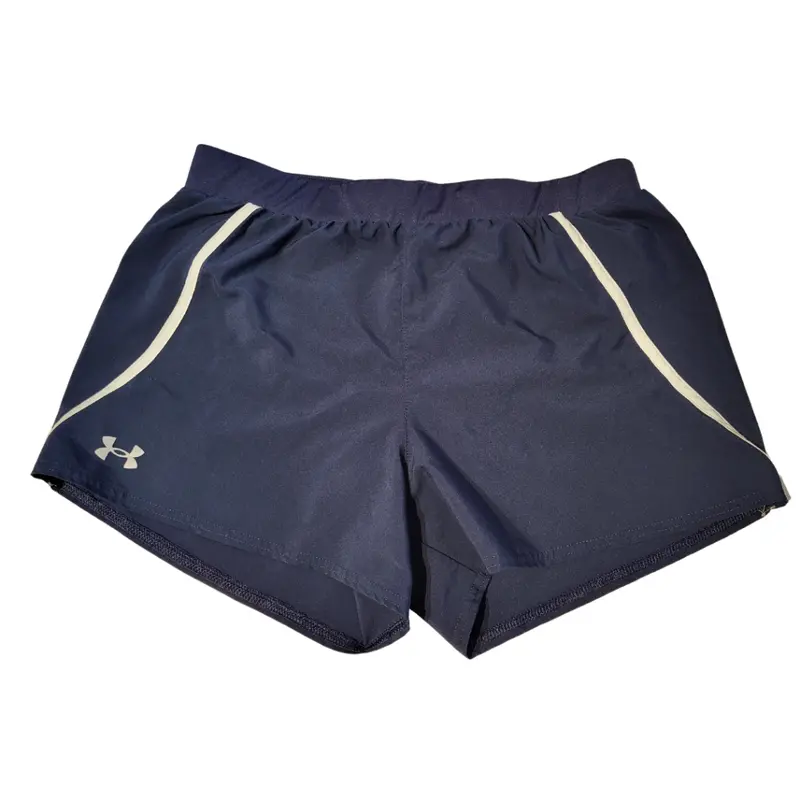 Under Armour Heatgear Navy Golf Shorts – Athletic Stripe Detail, Size M 1