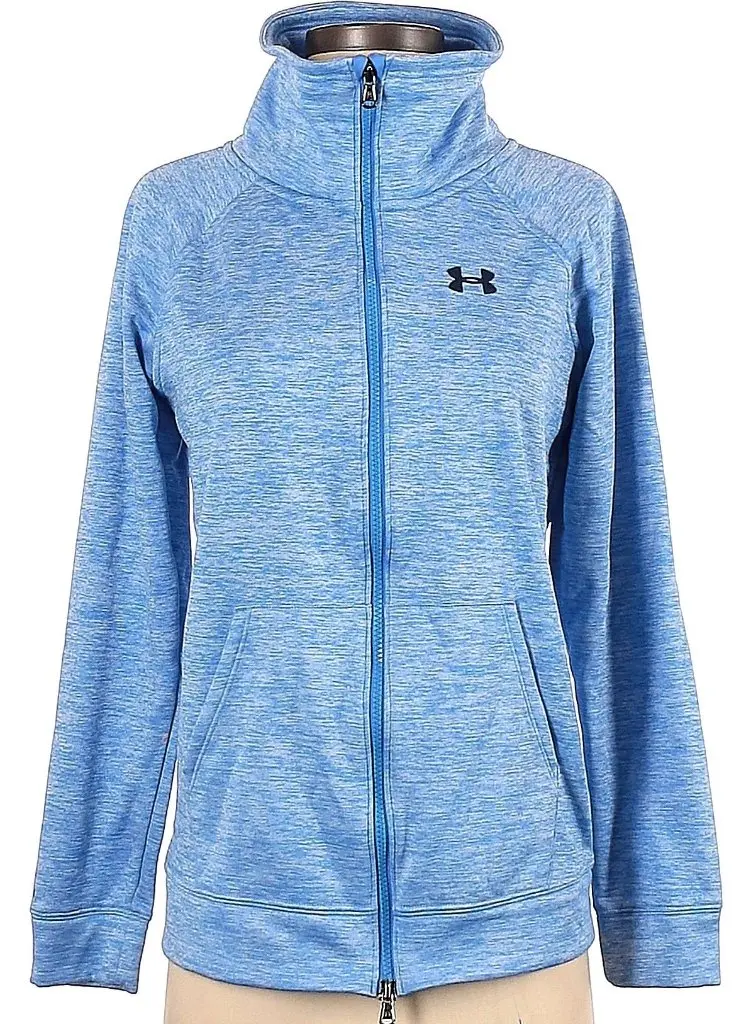 Under Armour Heather Blue Thermal Full-Zip Golf Jacket – Women’S Xs 1