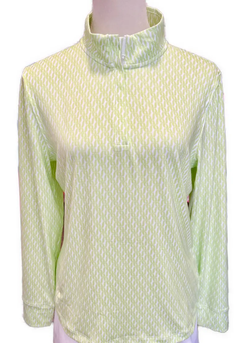 Under Armour Lime Playoff Zip-Up Pullover For Women – Athletic Fit, Size M 1