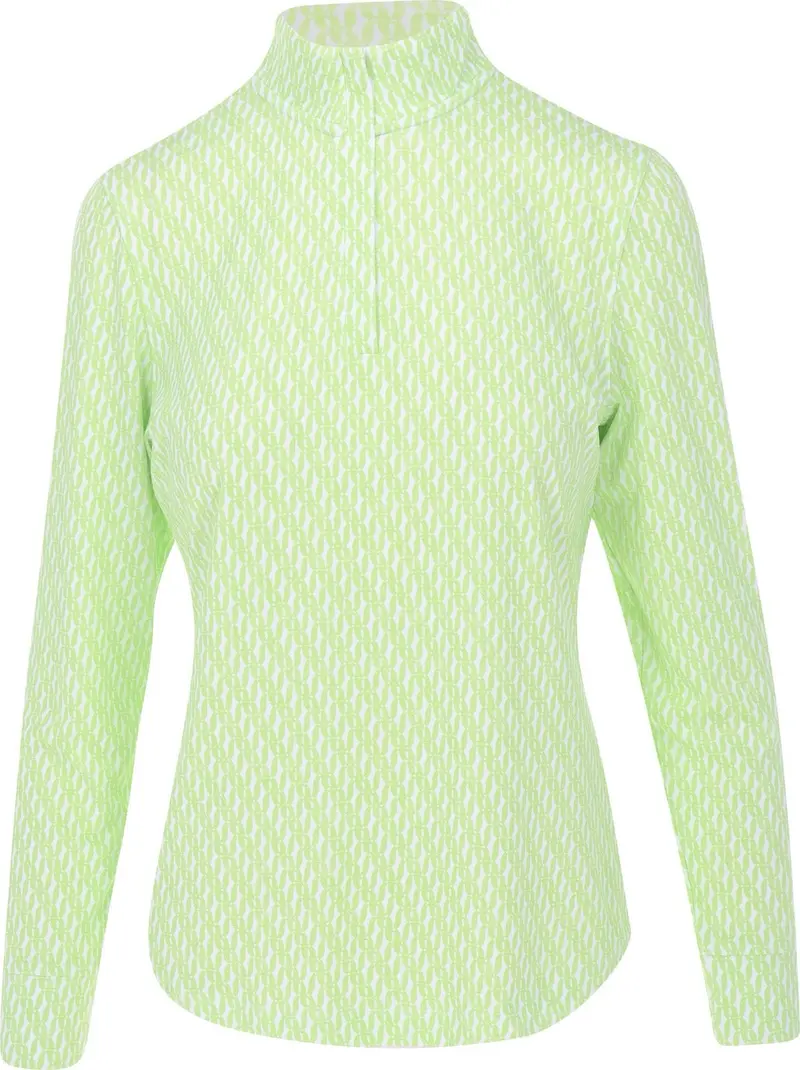 Under Armour Lime Print Playoff Golf Pullover – Women’S 1